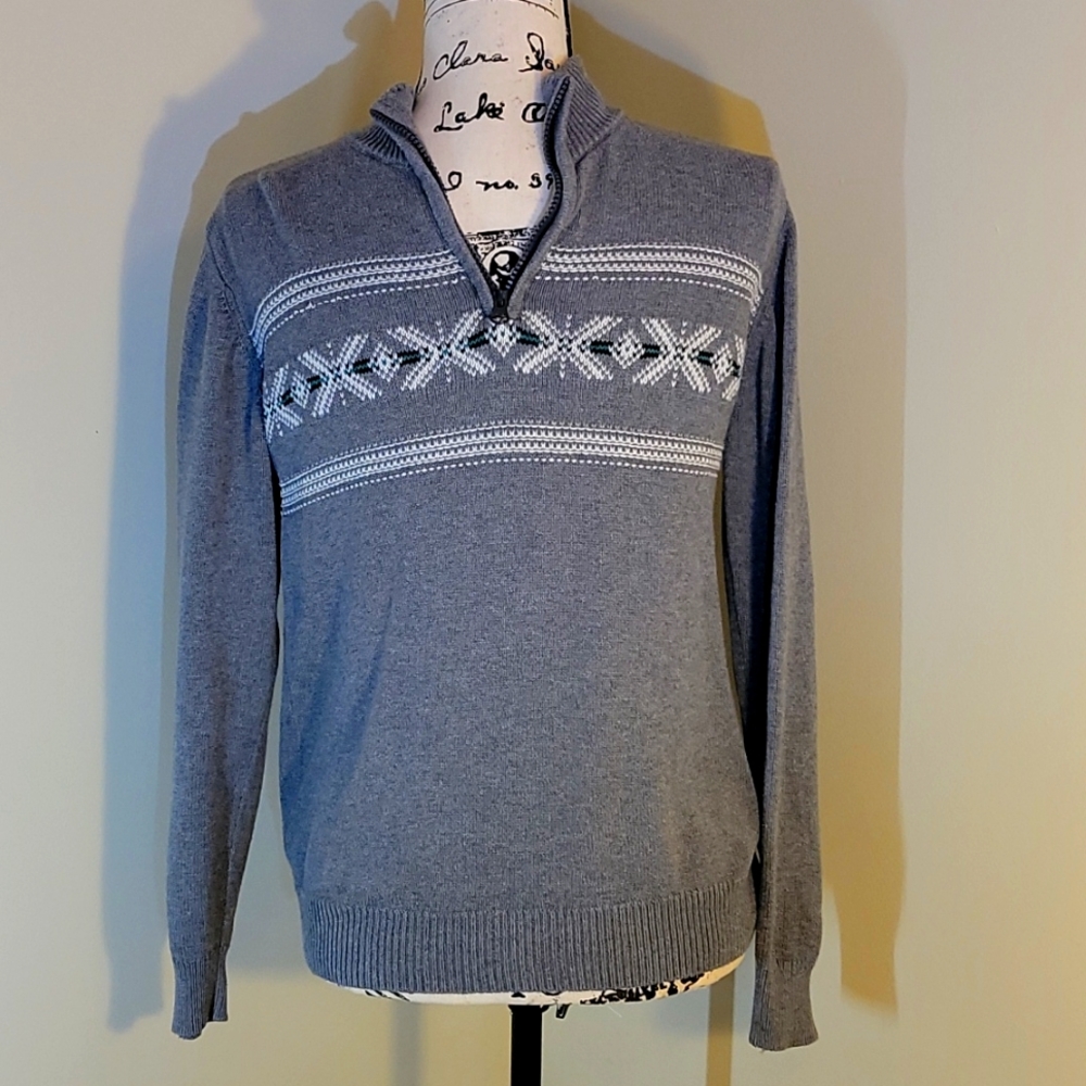 Boys Quarter Zip Sweater